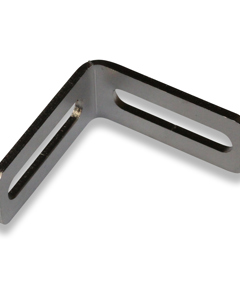 Angle bracket for feed hopper